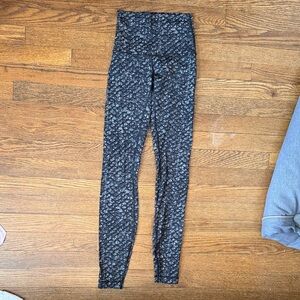 lululemon athletica Black Patterned Leggings